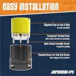 Journeyman-Pro NEMA L6-30 Plug & Connector Set, NEMA L6-30R & L6-30P, 30A, 250V, Locking Socket, Black Industrial Grade, Grounding 7500 Watts Generators (L6-30PR Plug Set)