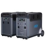 Portable Power Station with Extra Battery, 3840Wh LiFePO4 Battery, 3600W Electric Solar Generator for Garage, Home, Off-Grid Living, Camping, RVs, Outdoor Adventures