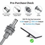 Tonton Starlink Mini 12V/24V to 30V 3.5A Step-Up Converter, Waterproof DC Power Adapter Cable with Male Plug, 9–28V Input for RV, Marine, Off-Grid, and Truck Internet Systems