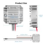 Tonton Starlink Mini 12V/24V to 30V 3.5A Step-Up Converter, Waterproof DC Power Adapter Cable with Male Plug, 9–28V Input for RV, Marine, Off-Grid, and Truck Internet Systems