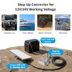 Tonton Starlink Mini 12V/24V to 30V 3.5A Step-Up Converter, Waterproof DC Power Adapter Cable with Male Plug, 9–28V Input for RV, Marine, Off-Grid, and Truck Internet Systems