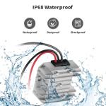 Tonton Starlink Mini 12V/24V to 30V 3.5A Step-Up Converter, Waterproof DC Power Adapter Cable with Male Plug, 9–28V Input for RV, Marine, Off-Grid, and Truck Internet Systems