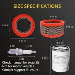 Universal Generator Part Replacement Maintenance Kit 0J57670SSM for Select Generac 410cc and 990cc Engines for Home Stand by Back Up Generators Ranging from 7kw to 18kw, with Full Synthetic Motor Oil
