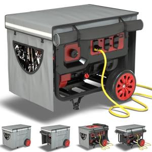 GEHENG Generator Covers, Generator Covers While Running, Top Can Be Opened for Refueling, 600D Silver Coated Oxford Waterproof Cloth+200D Flexible Fabric Inner Lining, Double Layer Material