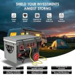 GEHENG Generator Covers, Generator Covers While Running, Top Can Be Opened for Refueling, 600D Silver Coated Oxford Waterproof Cloth+200D Flexible Fabric Inner Lining, Double Layer Material