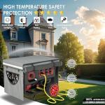 GEHENG Generator Covers, Generator Covers While Running, Top Can Be Opened for Refueling, 600D Silver Coated Oxford Waterproof Cloth+200D Flexible Fabric Inner Lining, Double Layer Material