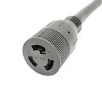 Parkworld 885217 Power Adapter Cord Generator 4-Prong 30 AMP Twist Lock L14-30 Plug to Welding L6-20 Receptacle