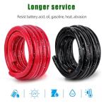 Kimbluth 2 Gauge Battery Cable Copper Wire, 10FT Red+10FT Black 2 AWG Welding Cable Standard USA OFC Wire for Automotive, Battery, Solar, Marine and Generator