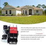 0L2911 200A Automatic Transfer Switch with Handle Compatible with Generac 200 Amp 2P 250V Generator Automatic Transfer Switch Assembly 0D9618