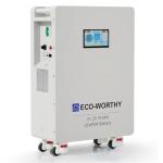 ECO-WORTHY 48V 314Ah (V1) LiFePO4 Lithium Battery, 16.1kWh High Capacity Energy Storage with Breakers, 200A PACE BMS, 7" LCD, RS485/CAN/RS232, Ideal for Home Backup, Off-Grid, Solar System