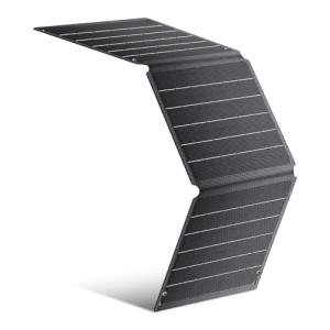 CTOLITY 21W Solar Panel, Portable Foldable Solar 2 Ports (Type-C/USB-A), 6V/3A Total Output, IP67 Waterproof Solar Charger, USB Solar Panel for Mobile Phones, Power Banks, Camping Lamps, PCs