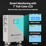 ECO-WORTHY 48V 314Ah (V1) LiFePO4 Lithium Battery, 16.1kWh High Capacity Energy Storage with Breakers, 200A PACE BMS, 7" LCD, RS485/CAN/RS232, Ideal for Home Backup, Off-Grid, Solar System