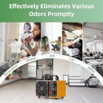 HHGM 108,000mg/h Dual-Fan Ozone Machine Generator High Capacity Ozone Odor Eliminator Odor Removal Air Purifier Ionizer & Deodorizer for Car, Home, Smoke, Pets, Industrial, Basement, Commercial