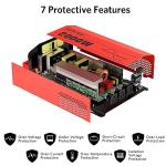 BESTEK 2000 Watt Pure Sine Wave Power Inverter 12V DC to 110V/120V AC Converter for Home, RV, Truck, Off-Grid Solar Power 3 AC Outlets Car Inverter with One 2 USB Port Type-C with Remote Control