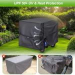 DVBB Outdoor Generator Covers Waterproof Heavy Duty 900D Oxford Portable Generator Cover Universal for 5000-10000 Watt Portable Generators (Black,32x24x24 in)