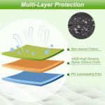 DVBB Outdoor Generator Covers Waterproof Heavy Duty 900D Oxford Portable Generator Cover Universal for 5000-10000 Watt Portable Generators (Black,32x24x24 in)