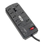 TRIPP LITE USB Charging Computer Surge Protector (TLP88TUSBB) - Black