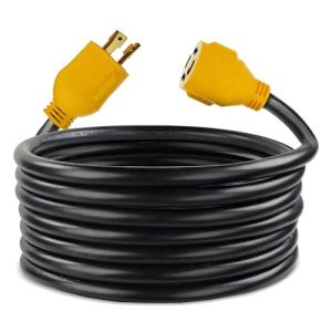 ABN 30 AMP Generator Cord – 10ft Heavy Duty Extension Cord Lock Plug, STW 3 Prong Locking Twist Plug RV Power Cord