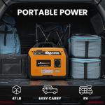 maXpeedingrods 3400 Watt Portable Inverter Generator Gas Powerd, Compact and Lightweight RV Ready Generator for Outdoor Camping, Home Backup