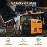 maXpeedingrods 3400 Watt Portable Inverter Generator Gas Powerd, Compact and Lightweight RV Ready Generator for Outdoor Camping, Home Backup