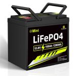 12V 100Ah LiFePO4 Battery Group 31 With Built-in 100A BMS, 15000 Deep Cycles Rechargeable Lithium Battery Prefect for Solar System, Rvs, Marine, Vans, Trailer, Backup (12V100Ah MINI)