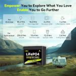 12V 100Ah LiFePO4 Battery Group 31 With Built-in 100A BMS, 15000 Deep Cycles Rechargeable Lithium Battery Prefect for Solar System, Rvs, Marine, Vans, Trailer, Backup (12V100Ah MINI)