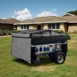 VEVOR Generator Running Cover, 34 x 26 x 21 Inch Waterproof Universal for Most Generators 3500-12000 Watt, Generator Tent while running with Heavy Duty Thicken 420D Oxford Fabric, Grey