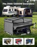 VEVOR Generator Running Cover, 34 x 26 x 21 Inch Waterproof Universal for Most Generators 3500-12000 Watt, Generator Tent while running with Heavy Duty Thicken 420D Oxford Fabric, Grey