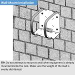 AEONS Universal Wall and VESA Mount | Adjustable Strap Mount for Computers, UPS Units, Cable Boxes, Modems, and Other Electronic Devices | Mounts on The Wall or Back of a Computer Monitor