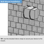 AEONS Universal Wall and VESA Mount | Adjustable Strap Mount for Computers, UPS Units, Cable Boxes, Modems, and Other Electronic Devices | Mounts on The Wall or Back of a Computer Monitor