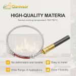 Ganivsor 24" Thermopile Generators 750 Millivolt Thermopile Q313A for Gas Water Heater/Fireplace/Gas Fryer/Oven, 750 Temperature Resistance Cluster Thermocouple for Fireplace (24" Aluminum)