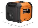 Generac 7127 iQ3500 3,500-Watt Gas-Powered Portable Inverter Generator - Durable, Lightweight Design - Speed Selection for Quiet Performance or Maximum Power - CARB Compliant - Orange/Black