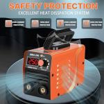 Super Mini Stick Welder Machine,110V 250A ARC Portable MMA Welding Machine for Beginners,Welding Machine with 10pcs Welding Rod Tools,IGBT Inverter Welder,Hot Start Arc Force Anti-stick (Orange)