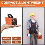Super Mini Stick Welder Machine,110V 250A ARC Portable MMA Welding Machine for Beginners,Welding Machine with 10pcs Welding Rod Tools,IGBT Inverter Welder,Hot Start Arc Force Anti-stick (Orange)
