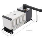 110V 250A Dual Power Industrial Automatic Transfer Switch, 4P Dual Power Generator Changeover Switch for Hospitals, High-Rise Buildings, Shopping Malls, Factories, Support Manual/Auto Adjustment