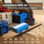 1280W Pure Sine Wave Power Inverter - 3600W Surge, Game-Changing Design | 12V to 120V AC Converter for Home, RV, Camping, Off-Grid & Outdoor Adventures