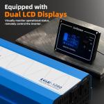 1280W Pure Sine Wave Power Inverter - 3600W Surge, Game-Changing Design | 12V to 120V AC Converter for Home, RV, Camping, Off-Grid & Outdoor Adventures