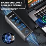 BMK BMK 300W Car Power Inverter with 12V to 110V Dual AC Outlets & 4 Fast USB Ports (QC3.0 & PD), Car Outlet Adapter with LCD Display, Smart Cooling for Laptop/CPAP/Travel