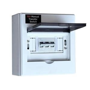 50A Generator Transfer Switch, Manual Transfer Switch 120/240V 12000W Capacity Tailor-Made for Portable Generator. 50A 3P Dual Power Manual