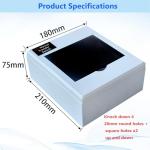 50A Generator Transfer Switch, Manual Transfer Switch 120/240V 12000W Capacity Tailor-Made for Portable Generator. 50A 3P Dual Power Manual