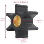 359978 Water Pump Impeller Kit for Kohler GM28487 Raw Water Pump 4EF 4EFCD 5E 5ECD 6EF 6EFCD 7.3E 7.3ECD Marine Generator Models for Sierra 23-3314