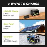 12V 100Ah LiFePO4 Battery Group 31 With Built-in 100A BMS, 15000 Deep Cycles Rechargeable Lithium Battery Prefect for Solar System, Rvs, Marine, Vans, Trailer, Backup (12V 100Ah*3Packs)