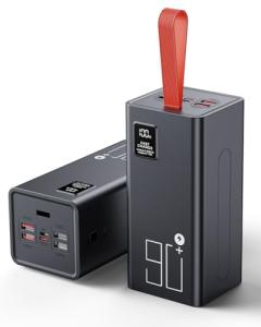 90000mAh High Capacity Power Bank, 30W Fast Charging Portable Charger PD&QC 3.0, 5 Output 2 Input Large Powerbank with LED Display USB C Battery Pack Charger Portable for Outdoor Camping Travel