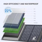 Enginstar 22W Portable Solar Panel for Power Station Solar Charger for Solar Generator Foldable Solar Panel for Camping RV Trip, QC3.0 USB Ports & DC Output, Compatible with iPhone Ipad, Laptop etc