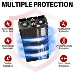 ROADGIVE 3000W Pure Sine Wave Inverter 12V DC to 110V AC, Car Power Inverter with Dual AC Outlets, LCD Display, Smart Cooling Fan for Home, Vehicle, Road Trips, Camping