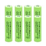 GSUIVEER Ni-Mh AA 600mAh 1.2V Rechargable Batteries Pre-Charged for Outdoor Solar Lights,Garden String Light, Pathway Lights (8Pack AA)