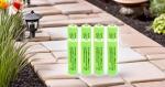 GSUIVEER Ni-Mh AA 600mAh 1.2V Rechargable Batteries Pre-Charged for Outdoor Solar Lights,Garden String Light, Pathway Lights (8Pack AA)