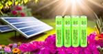 GSUIVEER Ni-Mh AA 600mAh 1.2V Rechargable Batteries Pre-Charged for Outdoor Solar Lights,Garden String Light, Pathway Lights (8Pack AA)