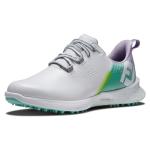 FootJoy Women's FJ Fuel Previous Season Style Golf Shoe, White/Green/Lilac, 7.5