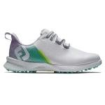 FootJoy Women's FJ Fuel Previous Season Style Golf Shoe, White/Green/Lilac, 7.5